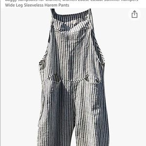 Grey and white brand new romper